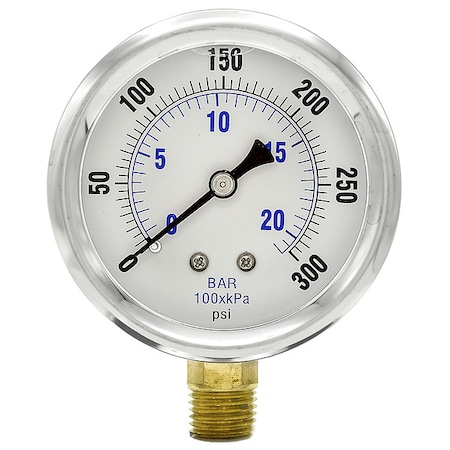Differential Pressure Gauge, 0 to 300 psi MPN:251L4PGW