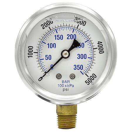 Differential Pressure Gauge, 0 to 5000psi MPN:251L4POW