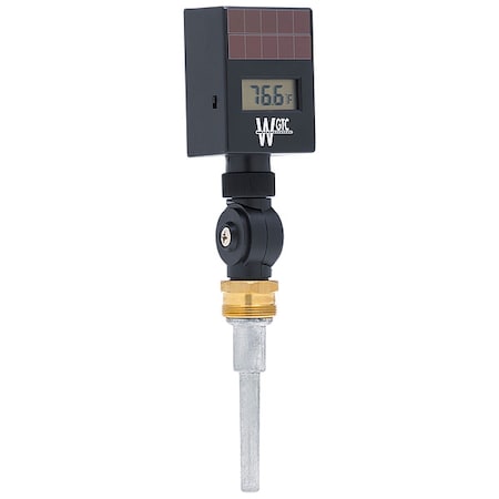 Thermometer, Solar Light, 3/4