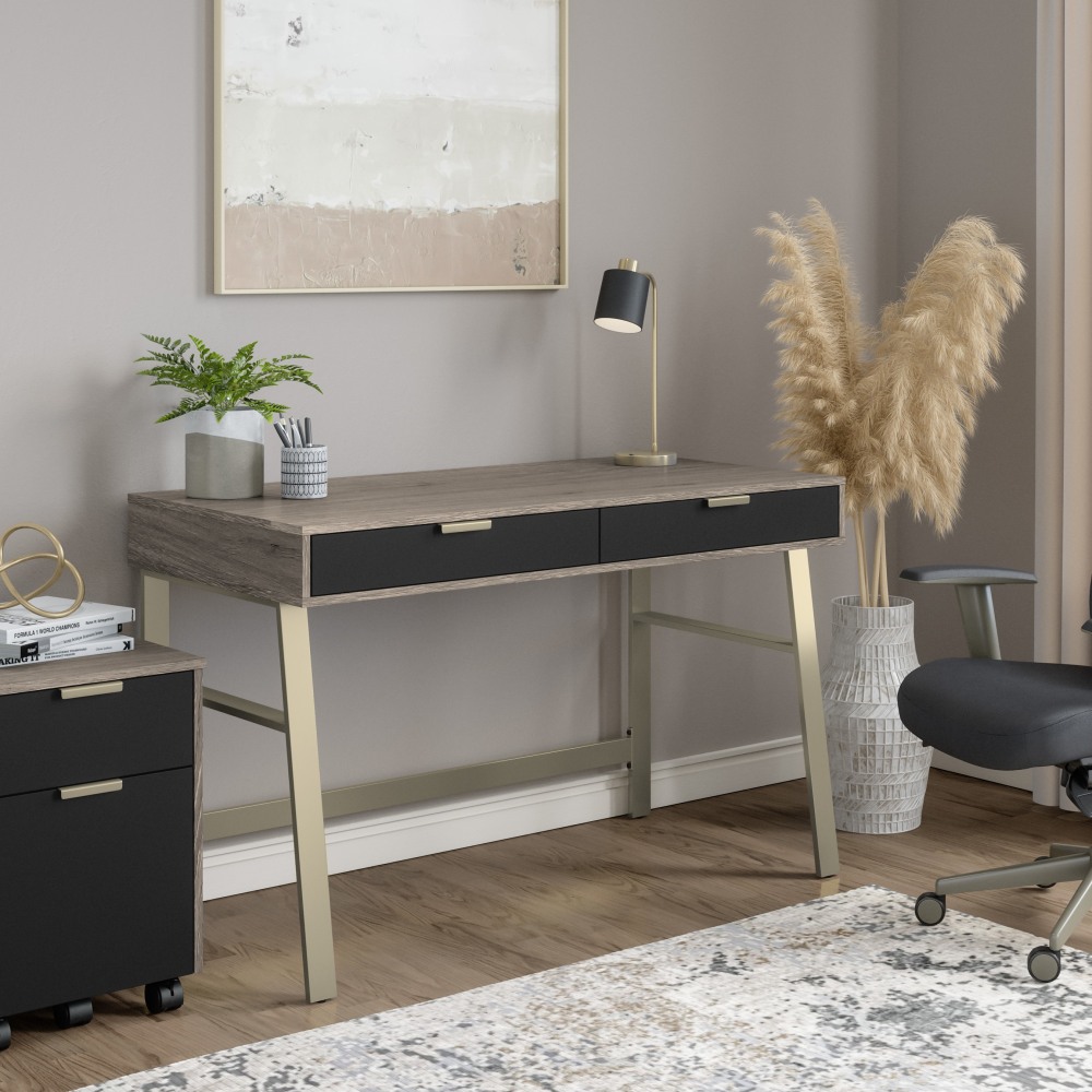 Whalen Devon 48inW Computer Desk, Harbor Oak MPN:EC-DE48D