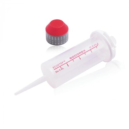Pipettor Syringe, 37.5mL, Red, PK50 MPN:W851624