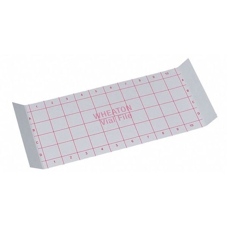 Index Card, For 40 Vials Store Case, PK35 MPN:228785