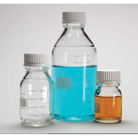 Glass Media Bottle, Wide Mouth, 250mL, PK12 MPN:219927