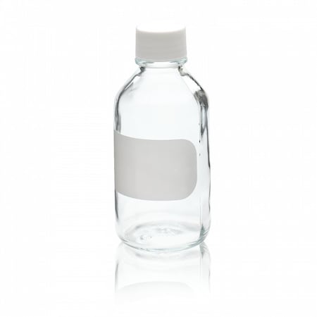 Clear Reagent Glass Bottle, Label, PK 6 MPN:220223