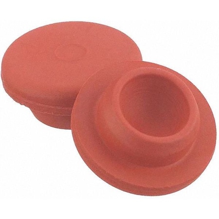 Straight Plug Stopper, Rubber, Red, PK1000 MPN:224100-172