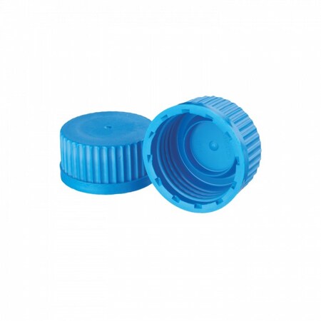 Blue PP Cap, w/Sealing Ring 45 mm, PK12 MPN:240726-04