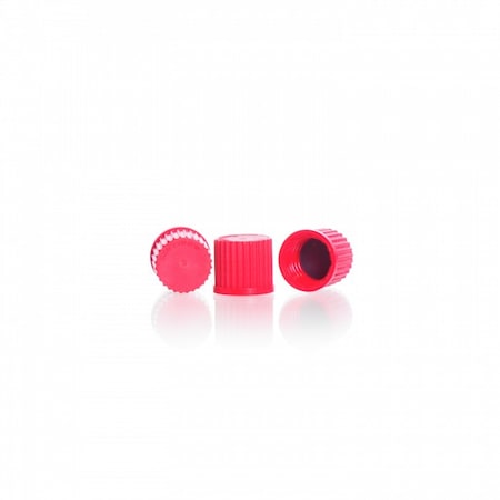GL18 Solid Top Red PBT Screw Caps, PK 10 MPN:292401108