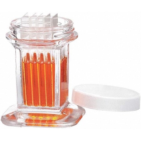 Coplin Jar w/Cap, Capacity 10 Slides, PK6 MPN:900520
