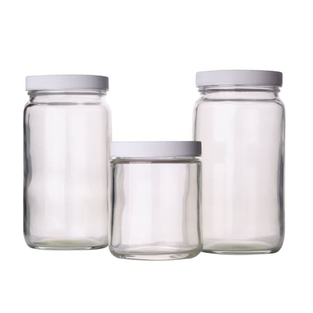 Safety Coated Straight Sided Jar, 1, PK 12 MPN:W216631