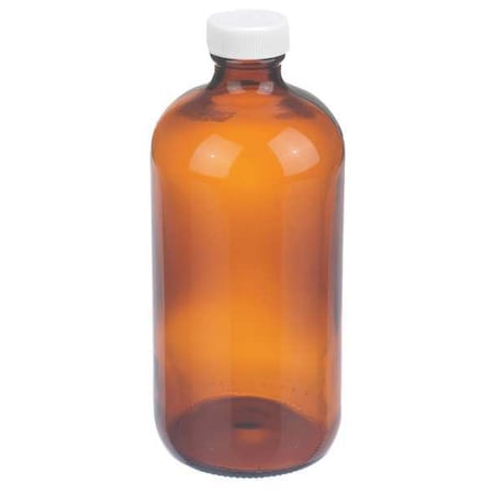 Bottle, 168 mm H, Amber, 75 mm Dia, PK12 MPN:W216840