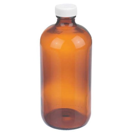 Bottle, 168 mm H, Amber, 75 mm Dia, PK12 MPN:W216846