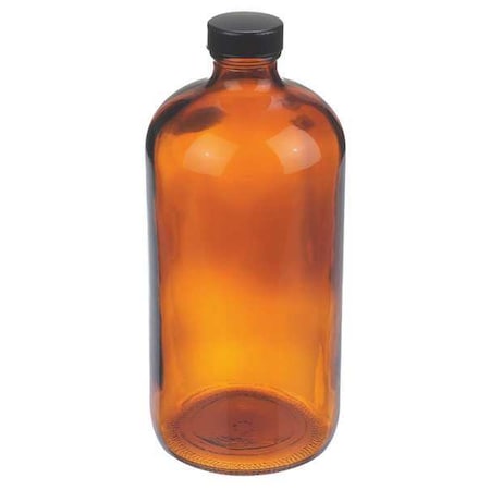 Bottle, 206 mm H, Amber, 94 mm Dia, PK12 MPN:W216858