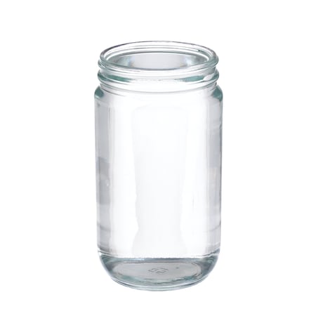 Clear Straight Sided Jar, Without C, PK 12 MPN:W216923