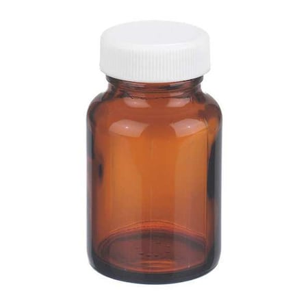 Bottle, 75 mm H, Amber, 44 mm Dia, PK216 MPN:W216955