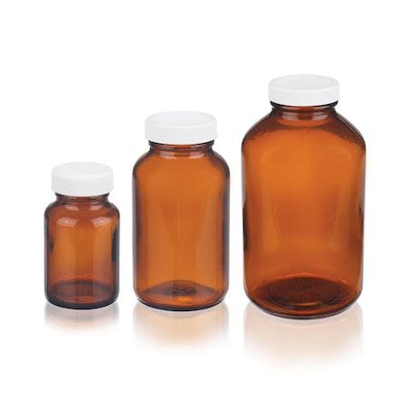 Wide Mouth Type III Amber Packer, PK 180 MPN:W216956