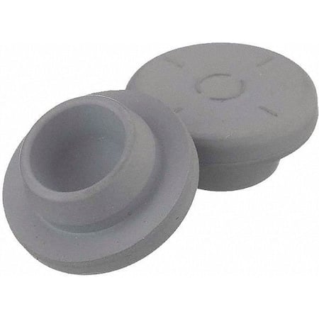 Snap-On Stoppers, Gray Bromobutyl, PK100 MPN:W224100-342