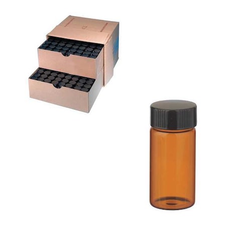 Sample Vial, 40 mL, 28 mm Dia, PK72 MPN:W224605