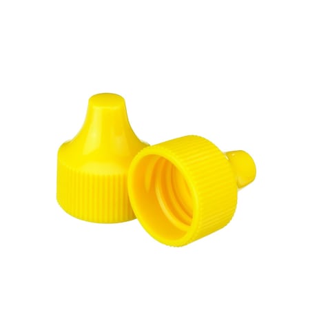 Dropper Tip Cap, 20-410, Yellow, PK 1000 MPN:W242528-A