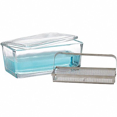Staining Dish w/Cover and Slide Rack PK6 MPN:900400