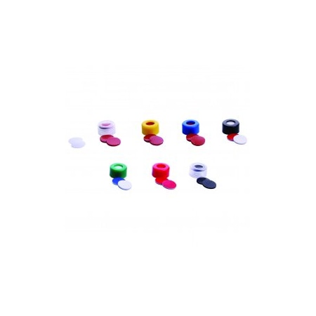 Caps w/Septa, Green, 9 mm, PK100 MPN:09-1000