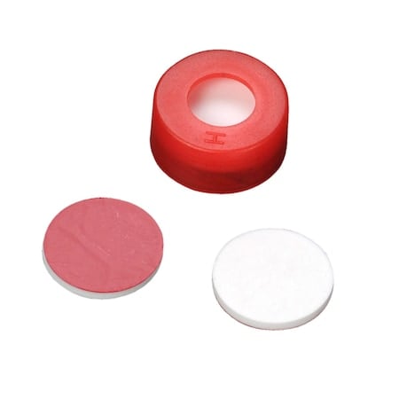 Snap Cap w/Septa, Rojo, 11 mm, PK100 MPN:11-1200-101