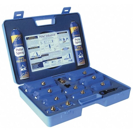 Pipe Freeze Kit, 3/8 to 2-3/8 Cap, 15 Pc MPN:1755