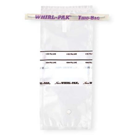 Sampling Bag, 4 fl oz, 7.25 in, 3 in, PK100 MPN:B01040