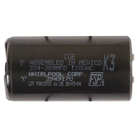 Washer Motor Start Capacitor MPN:8572720