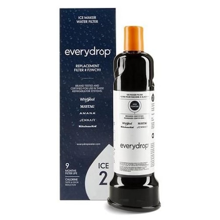 Water Filter, Black, Plastic, 2 1/2 in H MPN:F2WC9I1