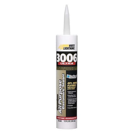 Hybrid Sealant, 10 oz, Cartridge, Clear, Hybrid Base, 3006 Ultra MPN:W11001010