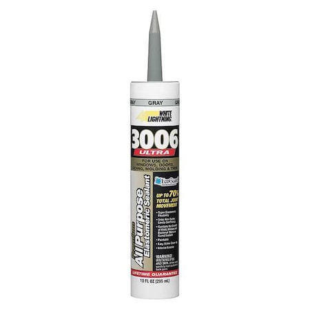 Hybrid Sealant, 10 oz, Cartridge, Gray, Hybrid Base, 3006 Ultra MPN:W11004010