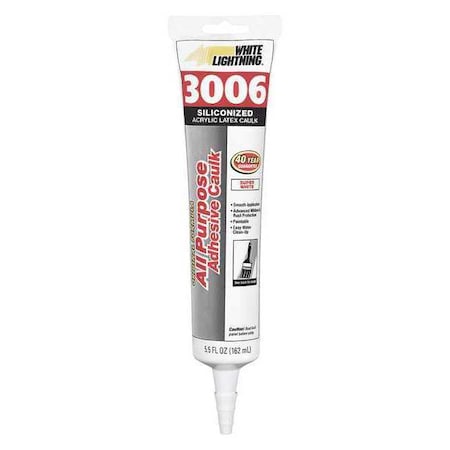 Hybrid Caulk, 6 oz, Cartridge, White, Hybrid Base, 3006 MPN:W12AF0005