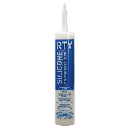 Silicone Sealant, 10 oz, Tube, Clear MPN:WL099110C