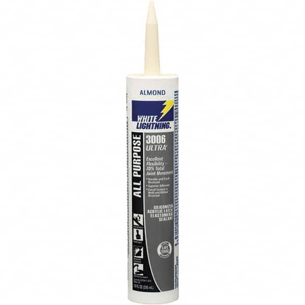 Joint Sealant: 10 oz Tube, Almond, Acrylic Latex & Silicone MPN:W11002010