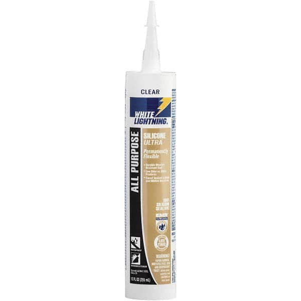 Caulk: 10 oz Cartridge, Clear, RTV Silicone MPN:W11111010