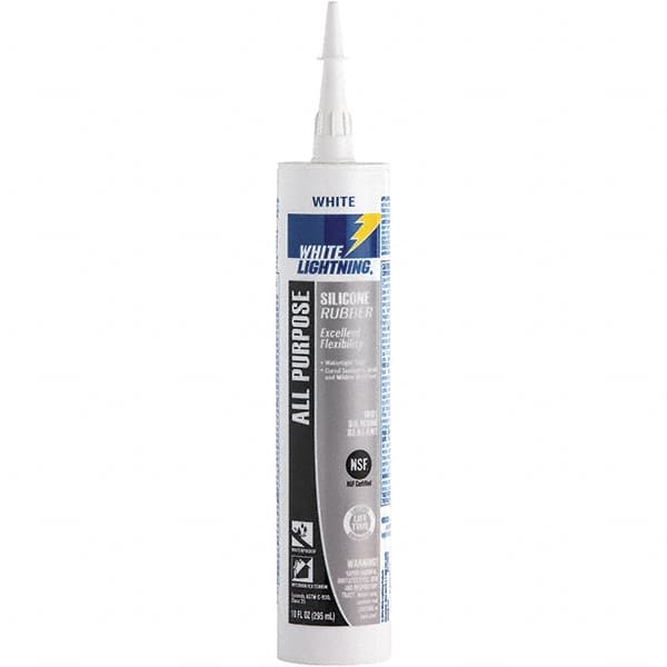 Joint Sealant: 10 oz Cartridge, White, RTV Silicone MPN:W11120010