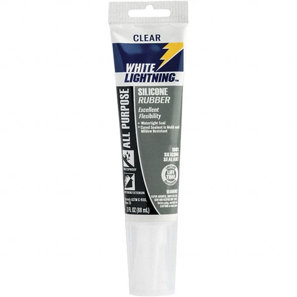 Joint Sealant: 3 oz Cartridge, Clear, RTV Silicone MPN:W11121005