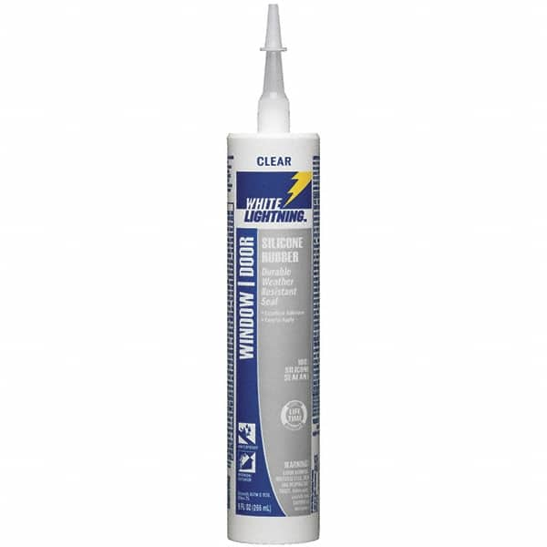 Joint Sealant: 10 oz Cartridge, Clear, RTV Silicone MPN:W31111010