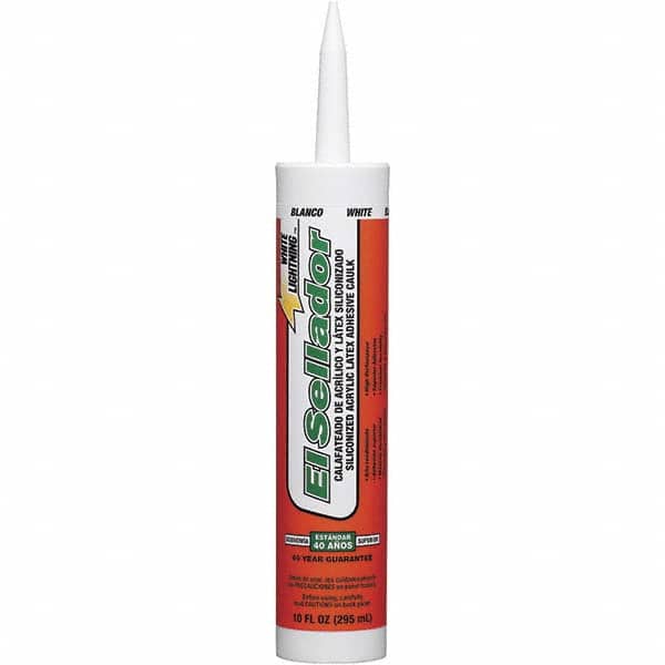 Sealant: 10 oz Tube, White, Acrylic & Latex MPN:WL0004002