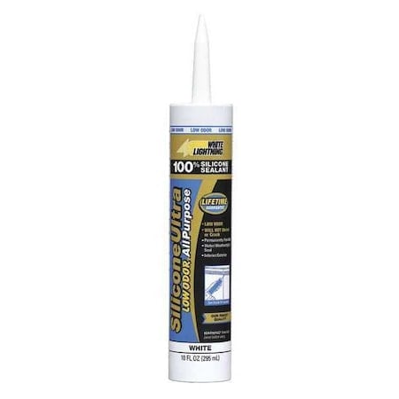 White Lightning All Purpose Silicone White MPN:W11110010