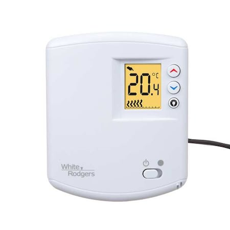 Line Voltage Thermostat, Heat Only, 45 to 90F, Slide Switch, 120V AC, 1H MPN:01E65 144