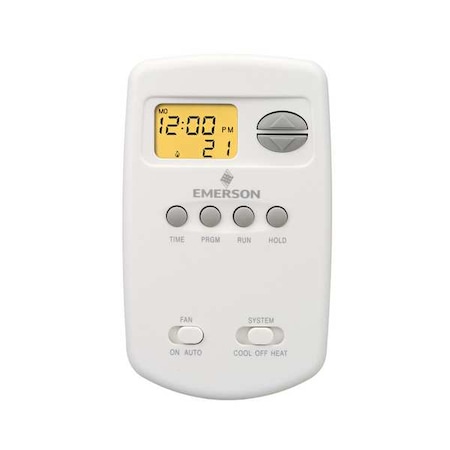 Thermostat, 5-2 Programs, 1 H, 1 C, Battery, 24VAC MPN:01E78 151