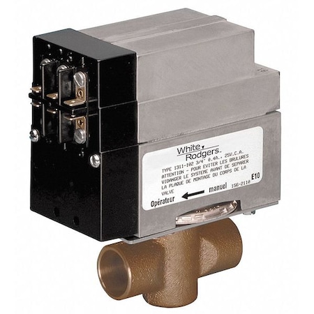 Motorized Zone Valve, NC, SS, 3/4 in Sweat MPN:13 61 102S1