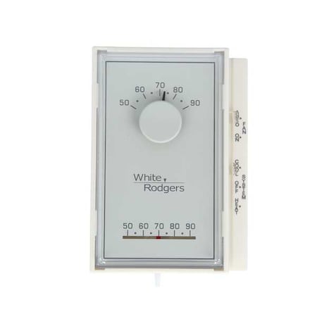 Standard Mechanical Thermostats, 1 H, 1 C, Hardwired, 24VAC MPN:1E56N-444