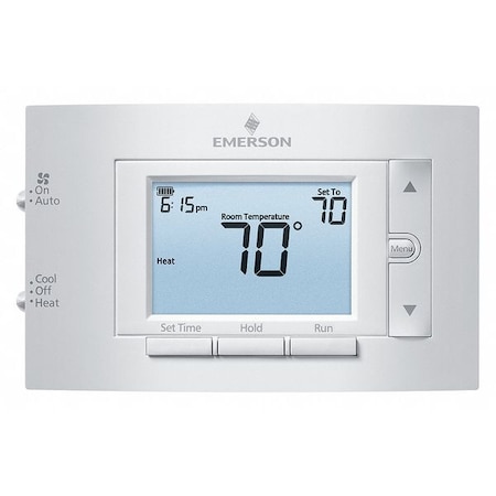 80 Series Thermostats, 7 Programs, 1 H, 1 C, Wall Mount, Hardwired/Battery, 24VAC MPN:1F83C-11PR