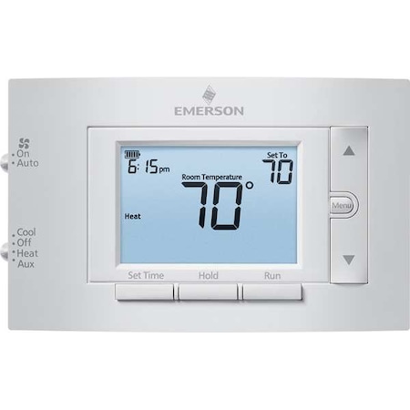 80 Series Thermostats, 7 Programs, 2 H, 1 C, Wall Mount, Hardwired/Battery, 24VAC MPN:1F83H-21PR