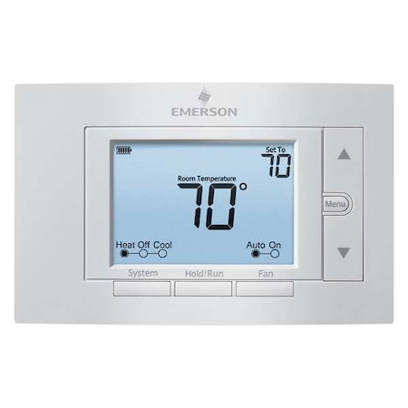 80 Series Thermostats, 4 H, 2 C, Hardwired/Battery, 24VAC MPN:1F85U-42NP