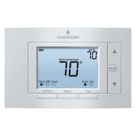 80 Series Thermostats, 7 Programs, 4 H, 2 C, Wall Mount, Hardwired/Battery, 24VAC MPN:1F85U-42PR