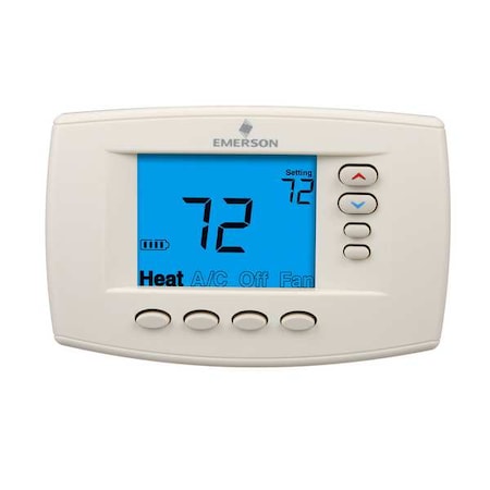 Blue Series 6 Touchscreen Thermostats, 7 or Nonprogrammable Programs, 4 H, 2 C, 24VAC MPN:1F95EZ-0671