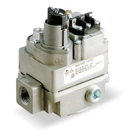 Gas Valve, NG/LP, Standing Pilot, 750 mV, 2.5 to 5.0 in wc, Fast Opening, 0.23 A, 3/4 in Inlet Size MPN:36C03U-433